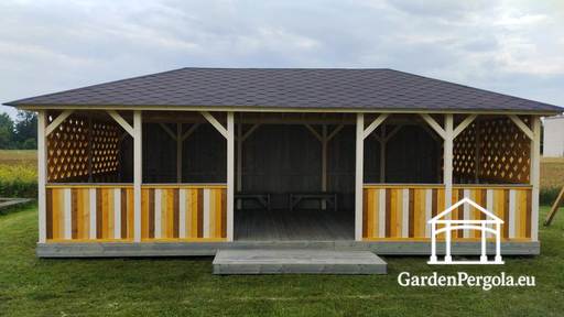Gloriette de jardin pour enfants 4x8m