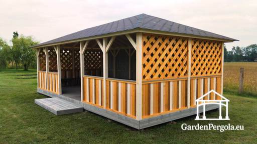 Gloriette de jardin pour enfants 4x8m