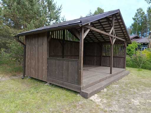 Tonnelle de jardin 4x5m — Pratique, durable et parfaite pour un abri extérieur