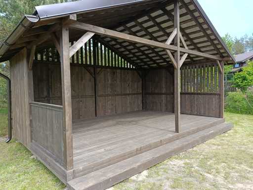 Tonnelle de jardin 4x5m — Pratique, durable et parfaite pour un abri extérieur
