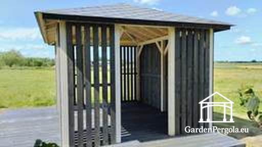 Gazebo en bois 3x4 m