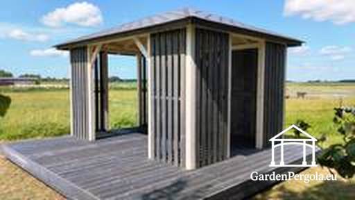 Gazebo en bois 3x4 m