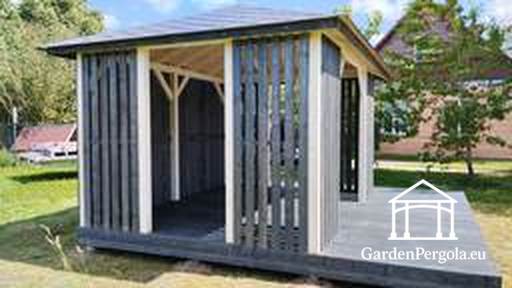 Gazebo en bois 3x4 m
