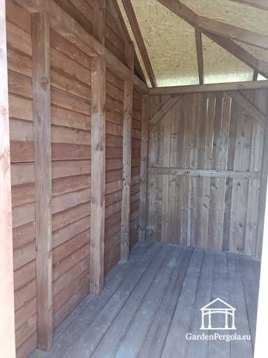 Abri de Jardin en Bois Sur Mesure 3x5,5 m — Abri de Rangement Spacieux avec Portes Doubles Larges