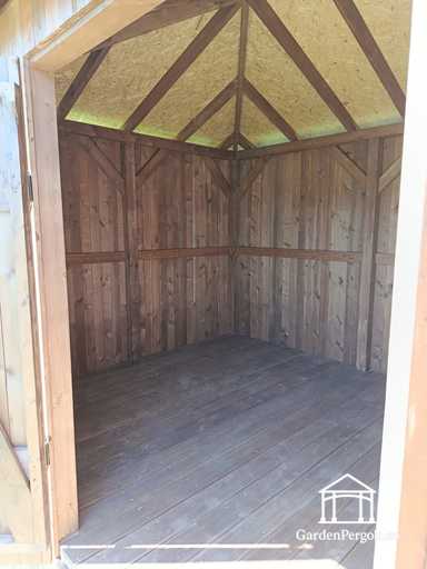 Abri de Jardin en Bois Sur Mesure 3x5,5 m — Abri de Rangement Spacieux avec Portes Doubles Larges