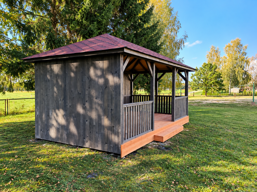 Tonnelle de jardin en bois 3x6 m