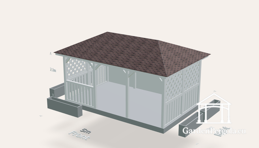 Gazebo 3x5 four slope