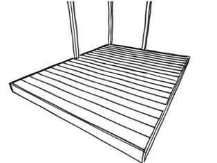 With floor